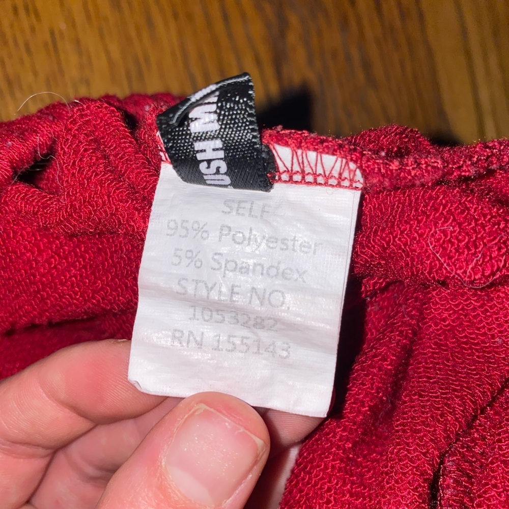 Women's Red Joggers - Picture 4 of 4